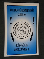 Card calendar, Ábrahámhegy spa association, graphics, 2005, (6)