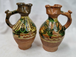 Traditional ceramic rattle jugs and jugs sold in pairs