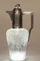 Jugednstil, art nouveau silver carafe, jug, spout
