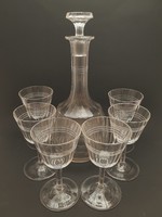 Antique glass drink set, wine set