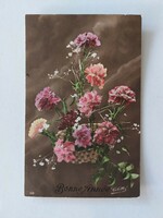 Old postcard flowers 1913