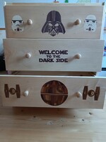 Star wars themed pine chest of drawers