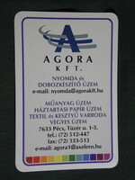 Kártyanaptár, Agora nyomda dobozkészítő üzem, Pécs, 2005, (6)