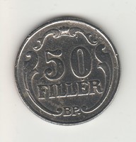 50 Filér 1938 Kingdom of Hungary
