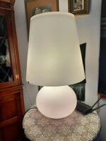 Asztali lámpa, 70 cm magas,Art Deco, tejes üveg,3 részes, egybe és külön is világít