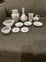 Herend Victoria patterned bowls, baskets and small vases are for sale together!