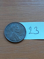 Usa 1 cent 1972 abraham lincoln, copper-zinc 23