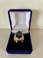 Men's 14k gold ring with stones