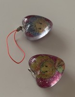 Eredeti Fifi és Kankalin szív szívecske 3D medál kulcstartó táskadísz 3D dundi csillámos érdekes
