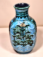 Turquoise German vase ü-ceramic (uebelacker) 1244 17 / model. 1960s