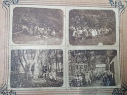 Old photos from a trip, four photos glued to cardboard, 1924.Vi.25. With year number