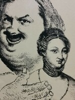 Livius Gyulai lithograph Balzac illustration peppery stories