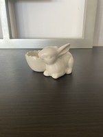 Porcelain rabbit with egg holder