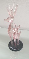 Old glass deer ornament, souvenir from Badacsony