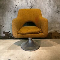 Retro, space age design armchair with funnel legs