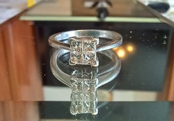 Platina, gyémánt gyűrű