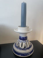 Openwork ceramic candle holder