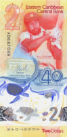 Kelet-karibi Államok 2 dollár 2023 UNC POLYMER