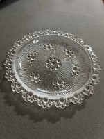 Antique glass cake plate (1940s)