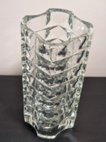 Ritka Francia Pamono, luminarc, Arc Deco öntött üveg  váza.J.G.Duwald által tervezett