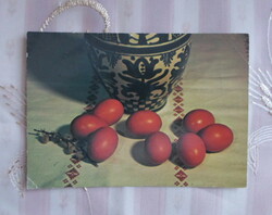 Régi húsvéti képeslap 15. (kerámia; 1979)