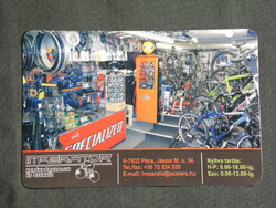 Kártyanaptár, Imperator kerékpár üzlet szerviz, Pécs, 2006, (6)