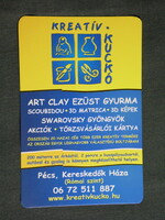 Kártyanaptár, Kreatív kuckó művészellátó üzlet, Pécs Kereskedők háza, 2006, (6)