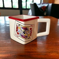 Retro design mug with French cards