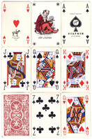 309. International picture French card market around 1996, 52 cards + 3 jokers