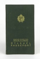 1Q390 Hungarian royal stamped passport 1938 business passport