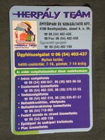 Card calendar, herpály team construction urban service provider, Berettyóújfalu, 2005, (6)