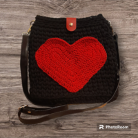 New crochet bag with heart pocket