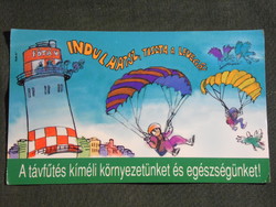 Card calendar, long-distance Budapest district heating operator, graphic designer, parachutist, 2005, (6)