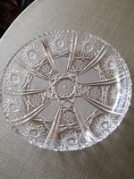 Lead crystal offering tray