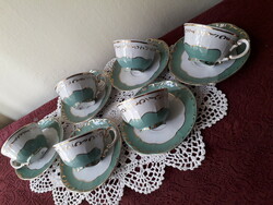Zsolnay coffee cup set