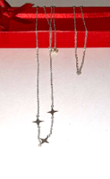Silver necklace with bracelet