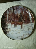 Iwc English beautiful decorative plate with deer