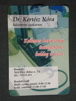 Card calendar, dr kertész nora general practitioner specialist, Pécs, 2006, (6)