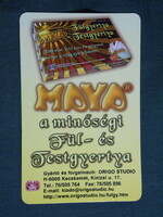 Card calendar, Mayan ear and body candle, Kecskemét, 2006, (6)