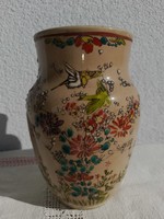 ORIENTALISTA HISTORIZÁLÓ fajansz lámpatest / váza, XIX. szd, kézi festésű, szignózott