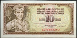 D - 102 - foreign banknotes: 1981 Yugoslav 10 dinars