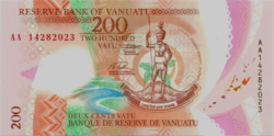 Vanuatu 200 watts 2014 unc polymer