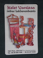 Kártyanaptár, Kelet varázsa Indiai lakberendezési üzlet, Pécs, 2006, (6)