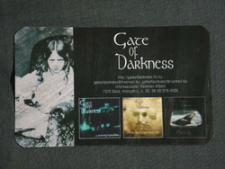 Kártyanaptár, Gate Of Darkness zenekar, Sásd, 2006, (6)