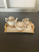 Porcelain dollhouse tea set for children, dolls
