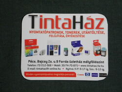 Kártyanaptár, kisebb méret, Tintaház nyomtatópatron üzlet, Pécs,2007, (6)