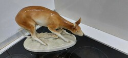 Royal dux porcelain large deer