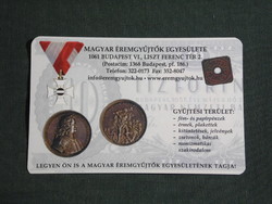 Card calendar, Hungarian medal collectors' association, Budapest, numismatics, 2007, (6)