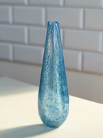 Karcagi Berekfürdői fátyolüveg váza - kék színben