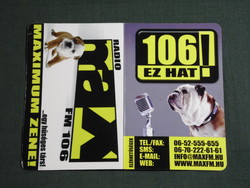 Card calendar, radio max fm, dog, name day, 2007, (6)
